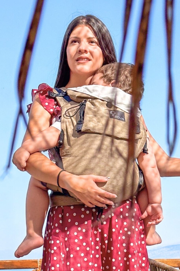 Babytrage Maxi - Sand Melange – Bild 3