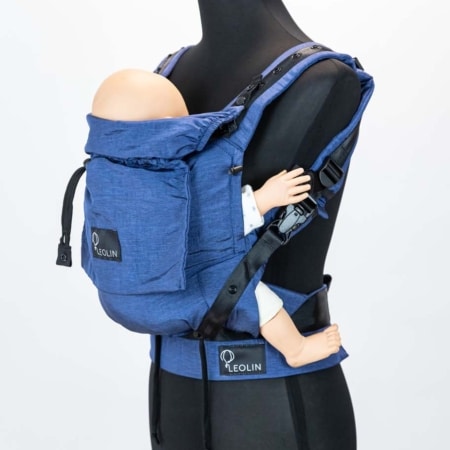 Babytrage Leolin Mini Navy Blue Melange