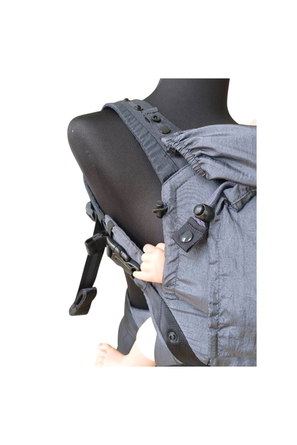 Babytrage Mini Grau schwarz