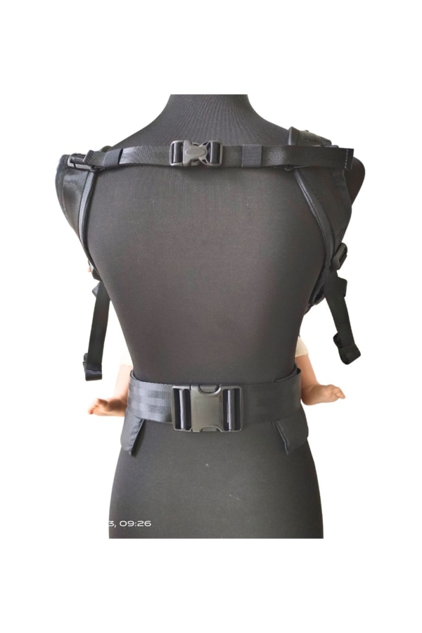 Babytrage Mini Grau schwarz