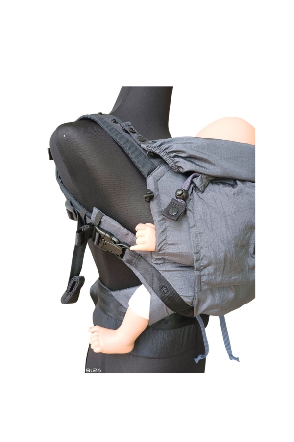 Babytrage Mini Grau schwarz